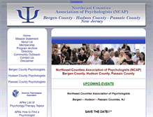 Tablet Screenshot of northeastnjpsychassoc.org